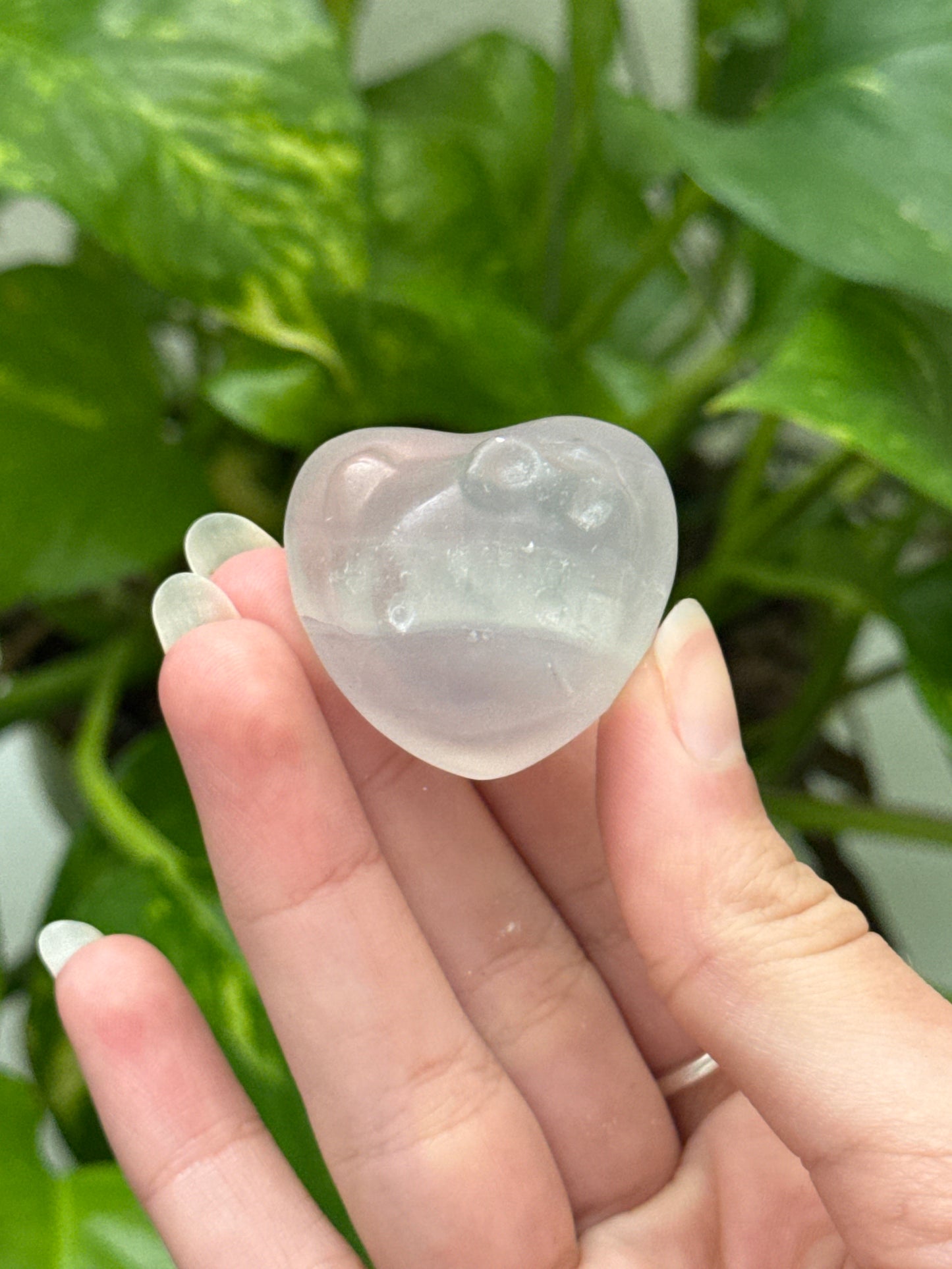 Fluorite Hello Kitty Heart