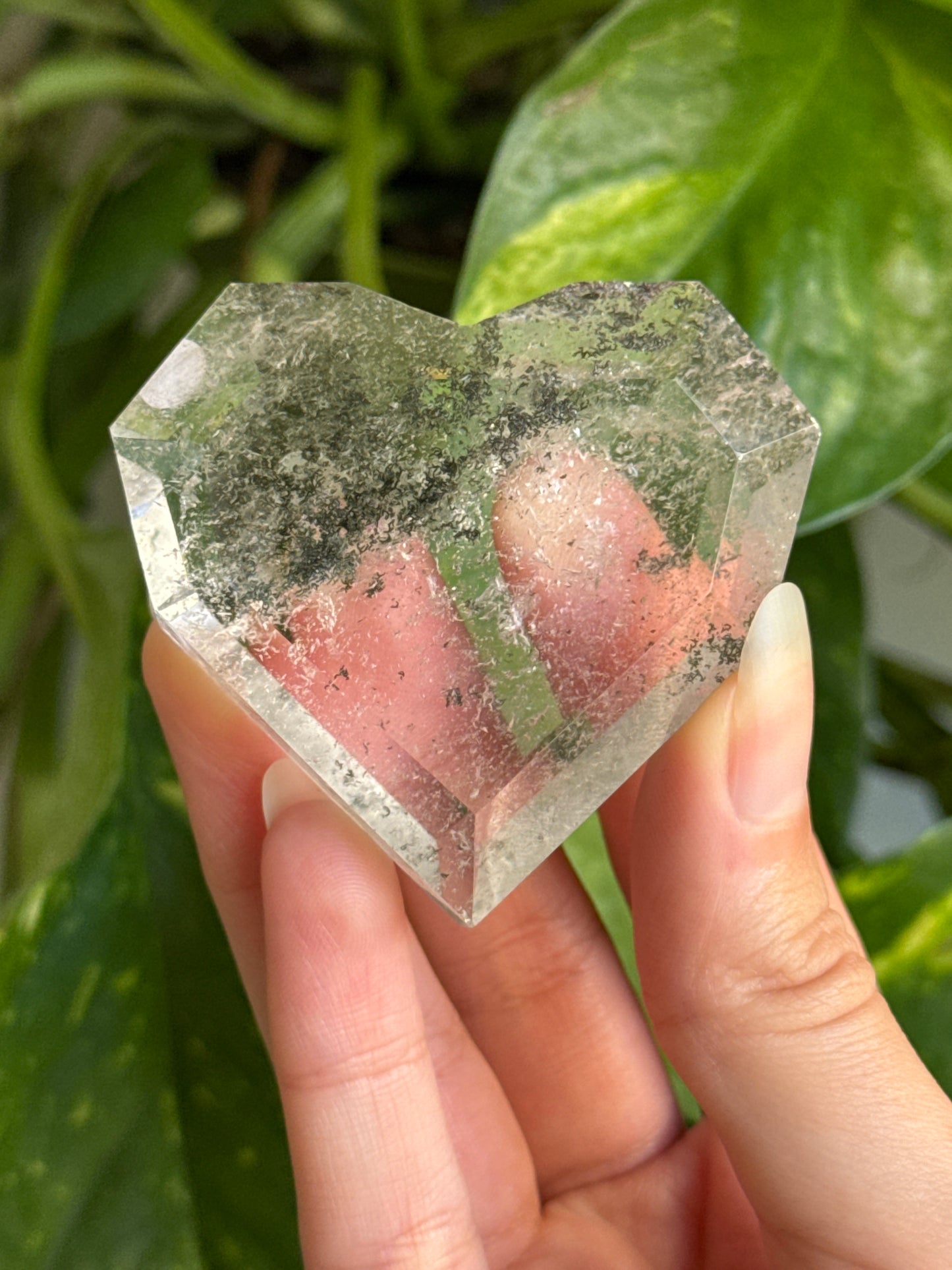 Garden Quartz Geometric Heart