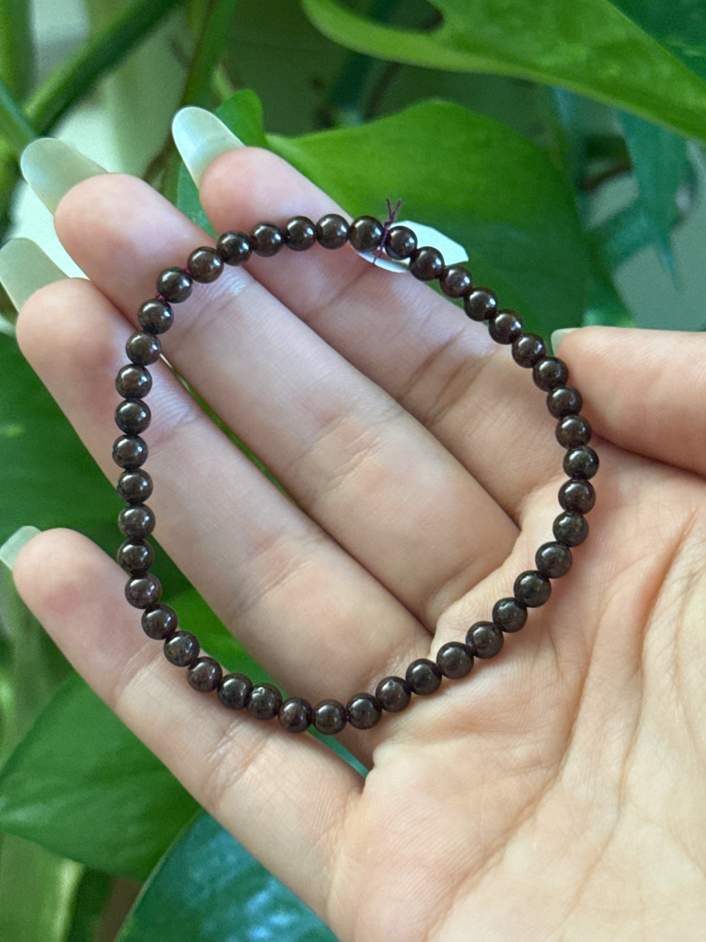 Garnet Dainty Bracelet