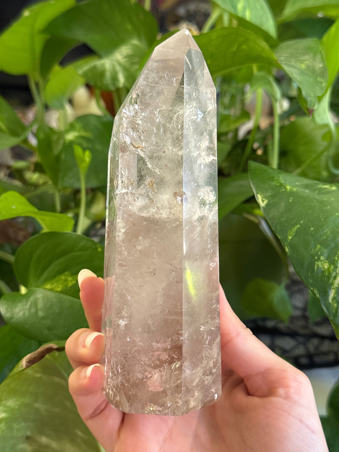 Light Smoky Quartz Brazilian Tower