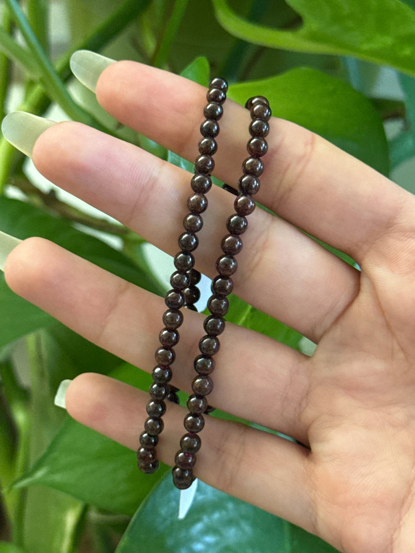 Garnet Dainty Bracelet