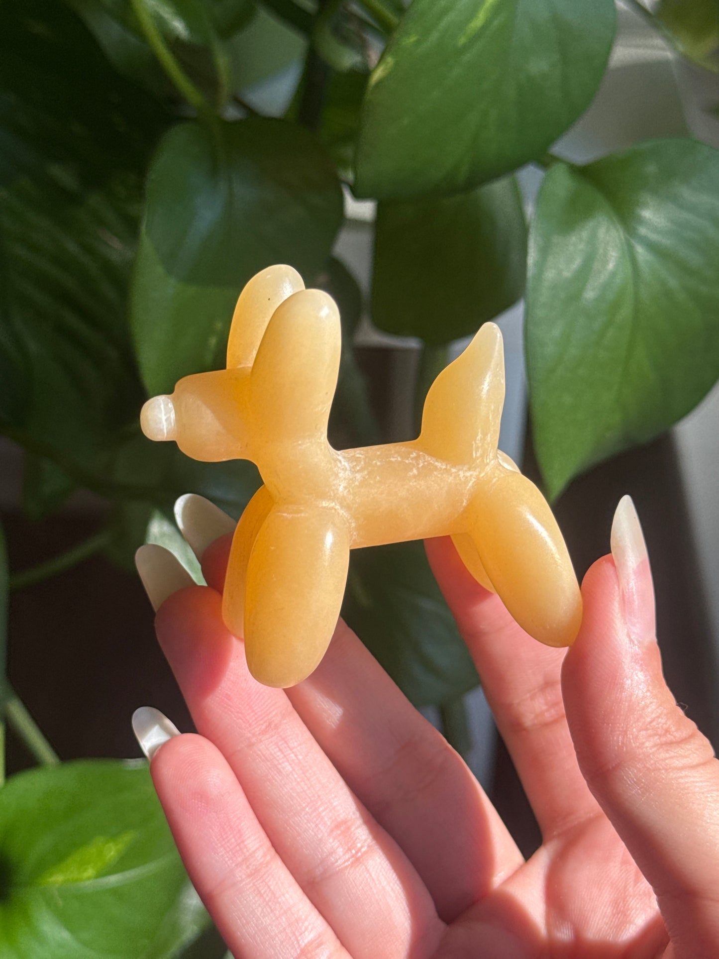 Orange Calcite Balloon Dog