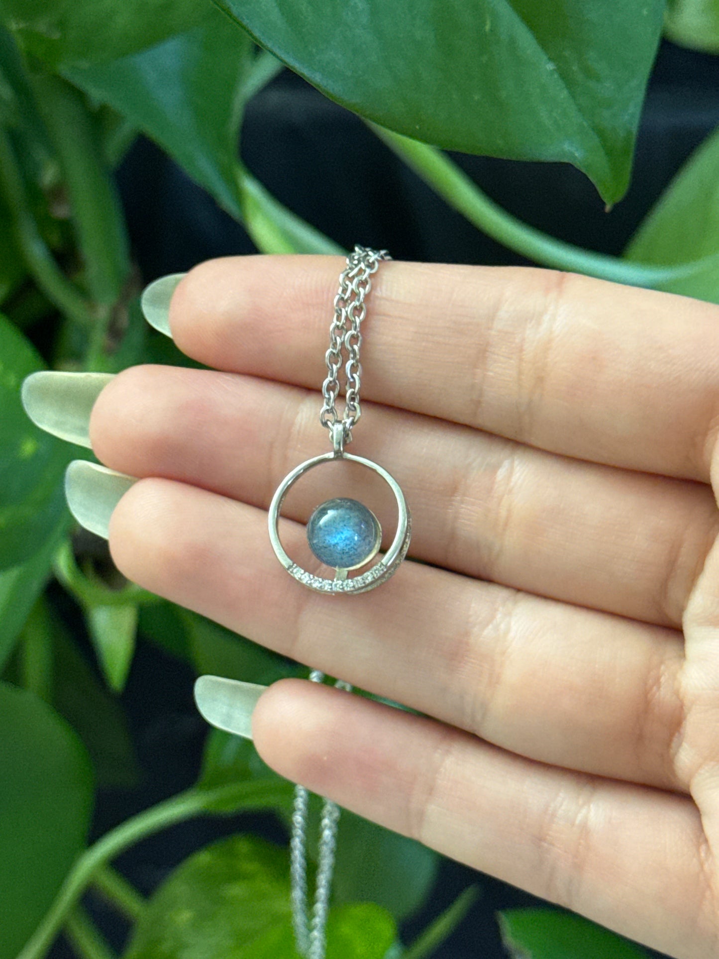 Labradorite Circular Necklace