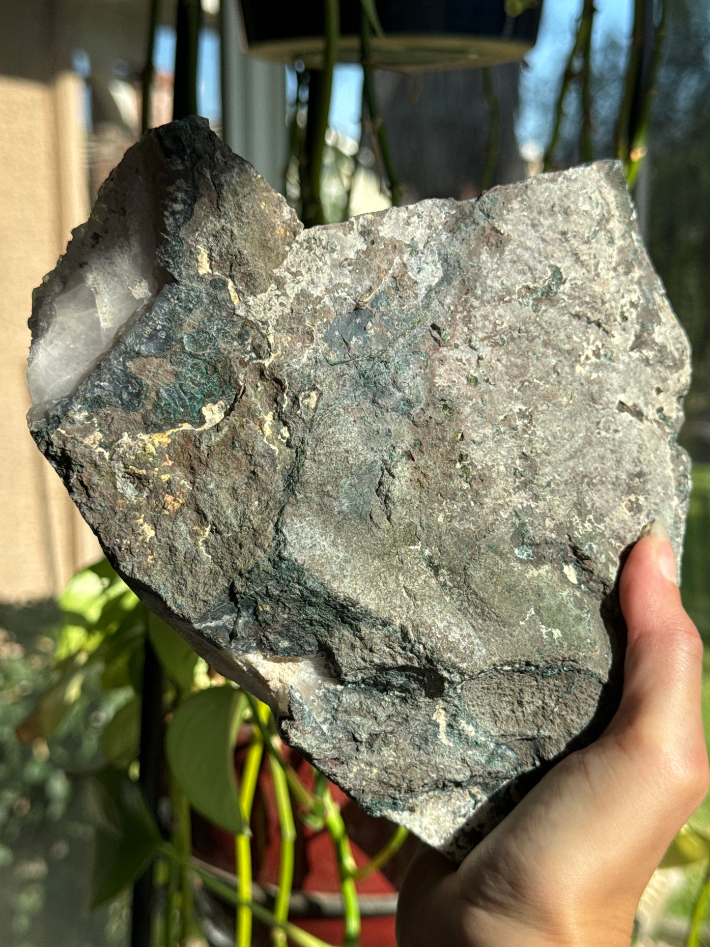 XL Amethyst & Calcite “Heart” Geode