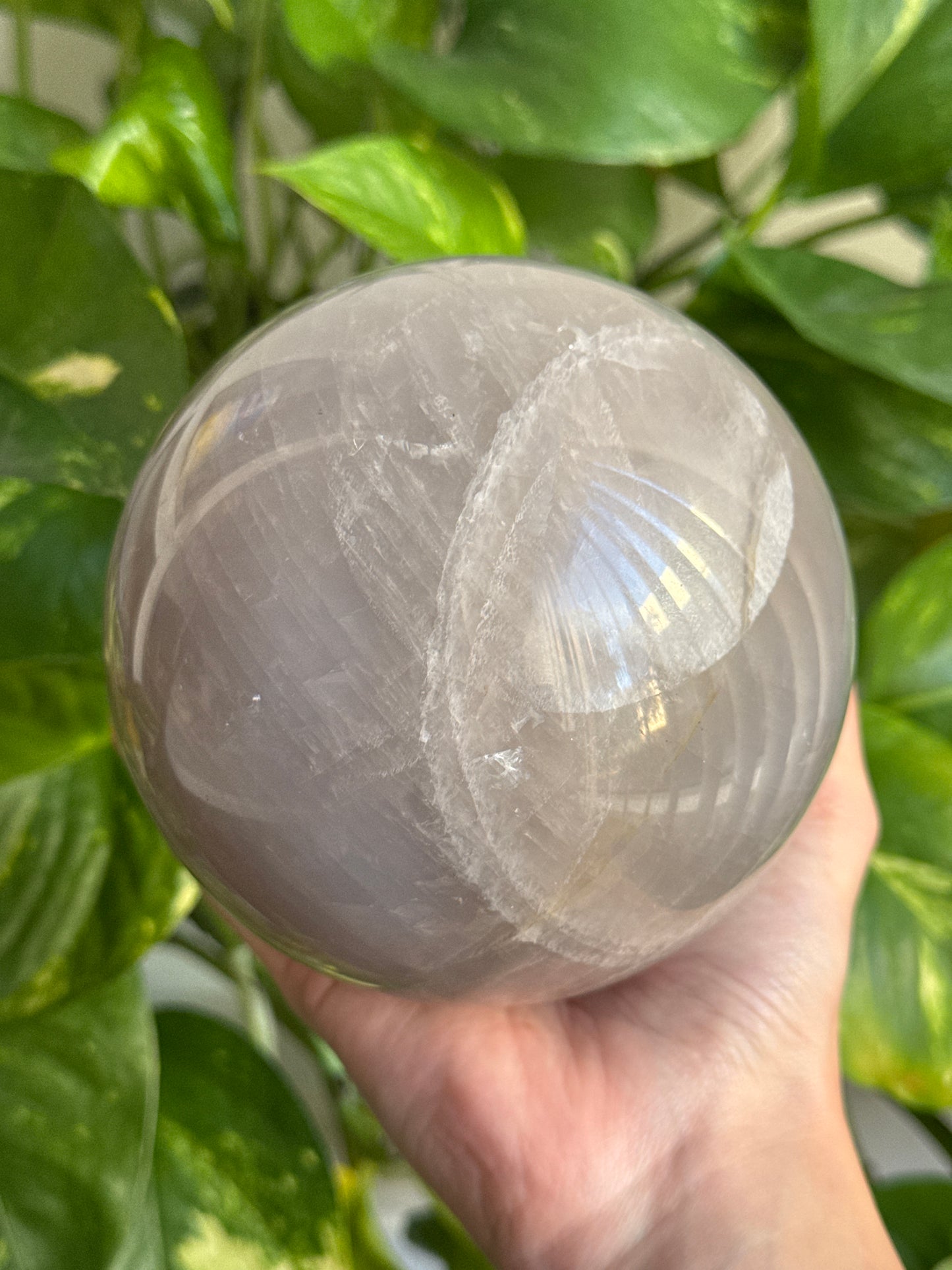 Large Blue Rose Quartz Sphere 105mm