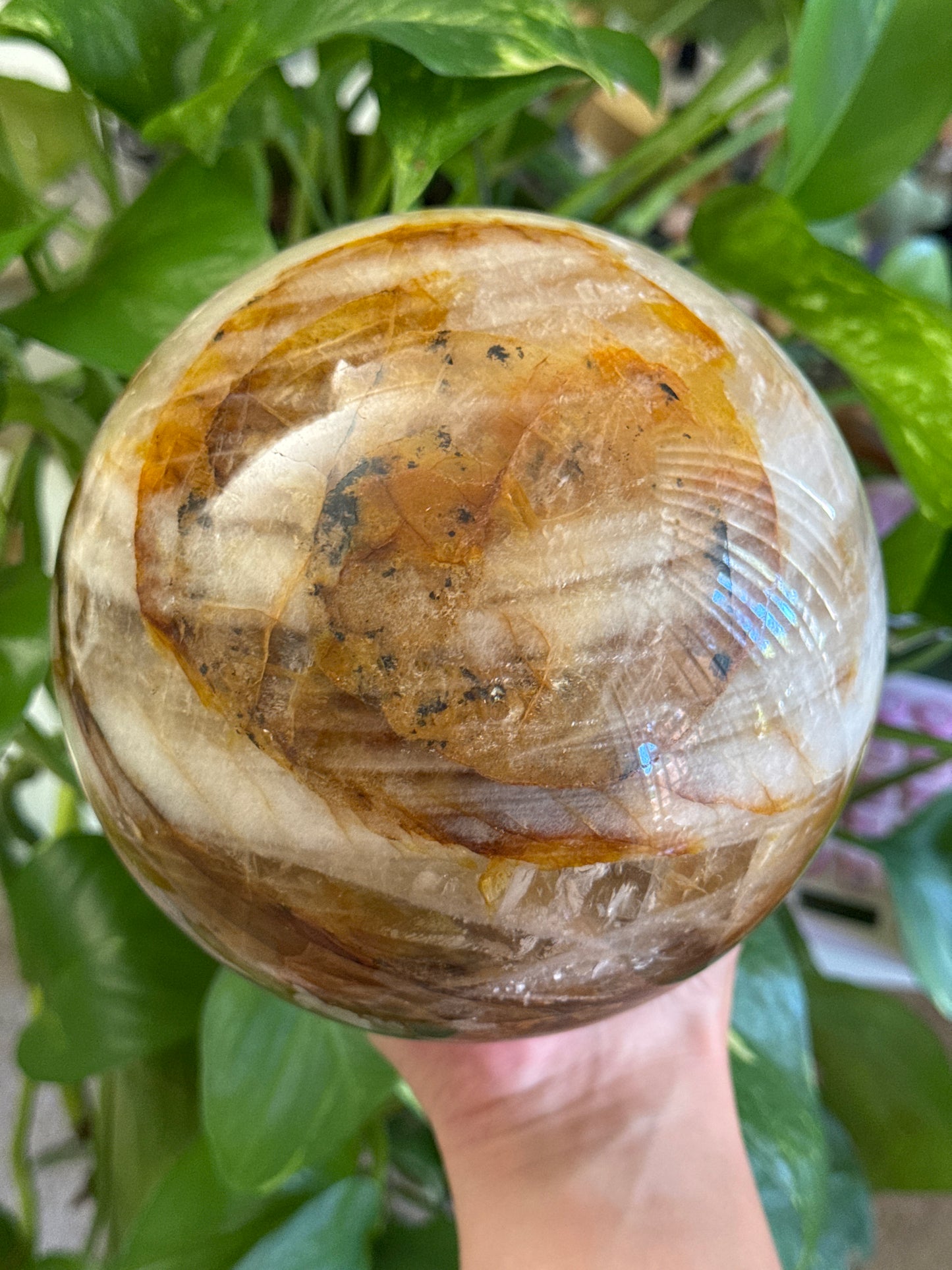 Enhydro Bubble XL Fire Quartz Sphere 125mm