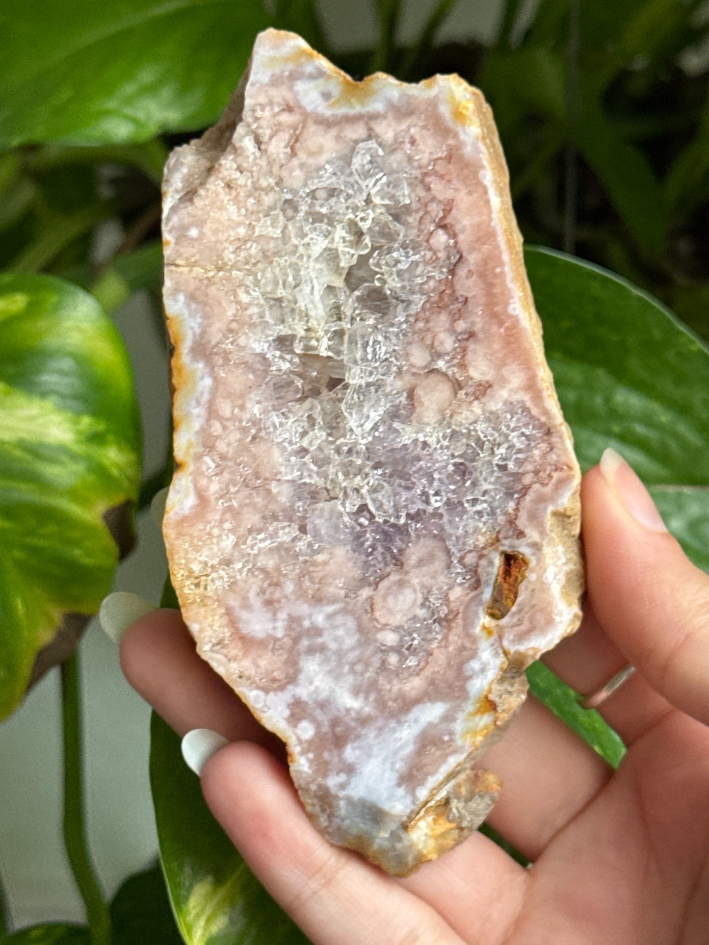 Pink Amethyst & Flower Agate Slab | You Pick