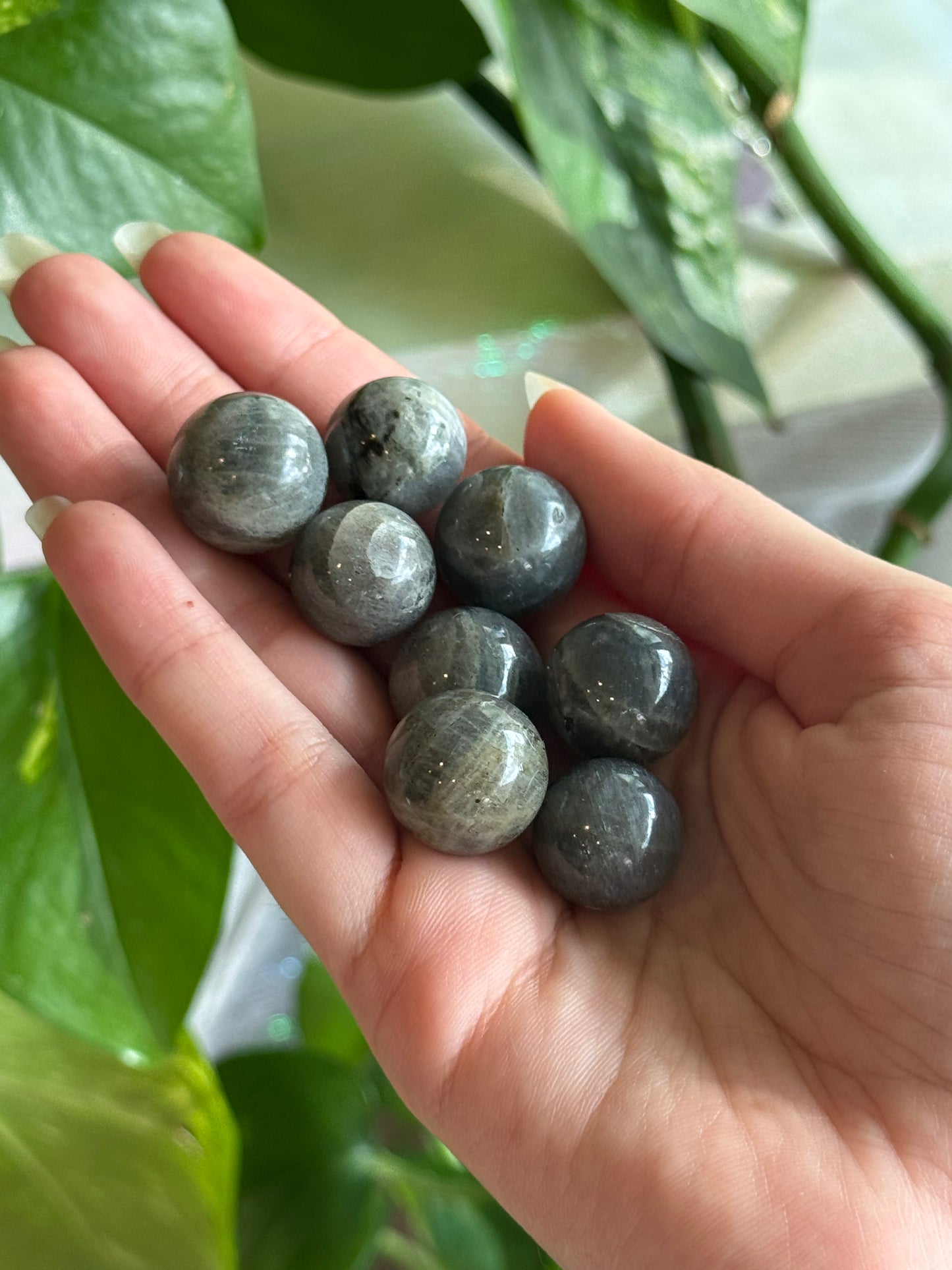 Labadorite Purple Flash Mini Sphere