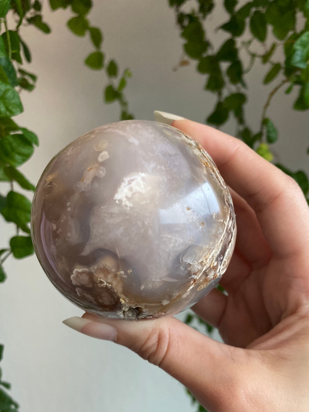 Flower Agate Sphere B
