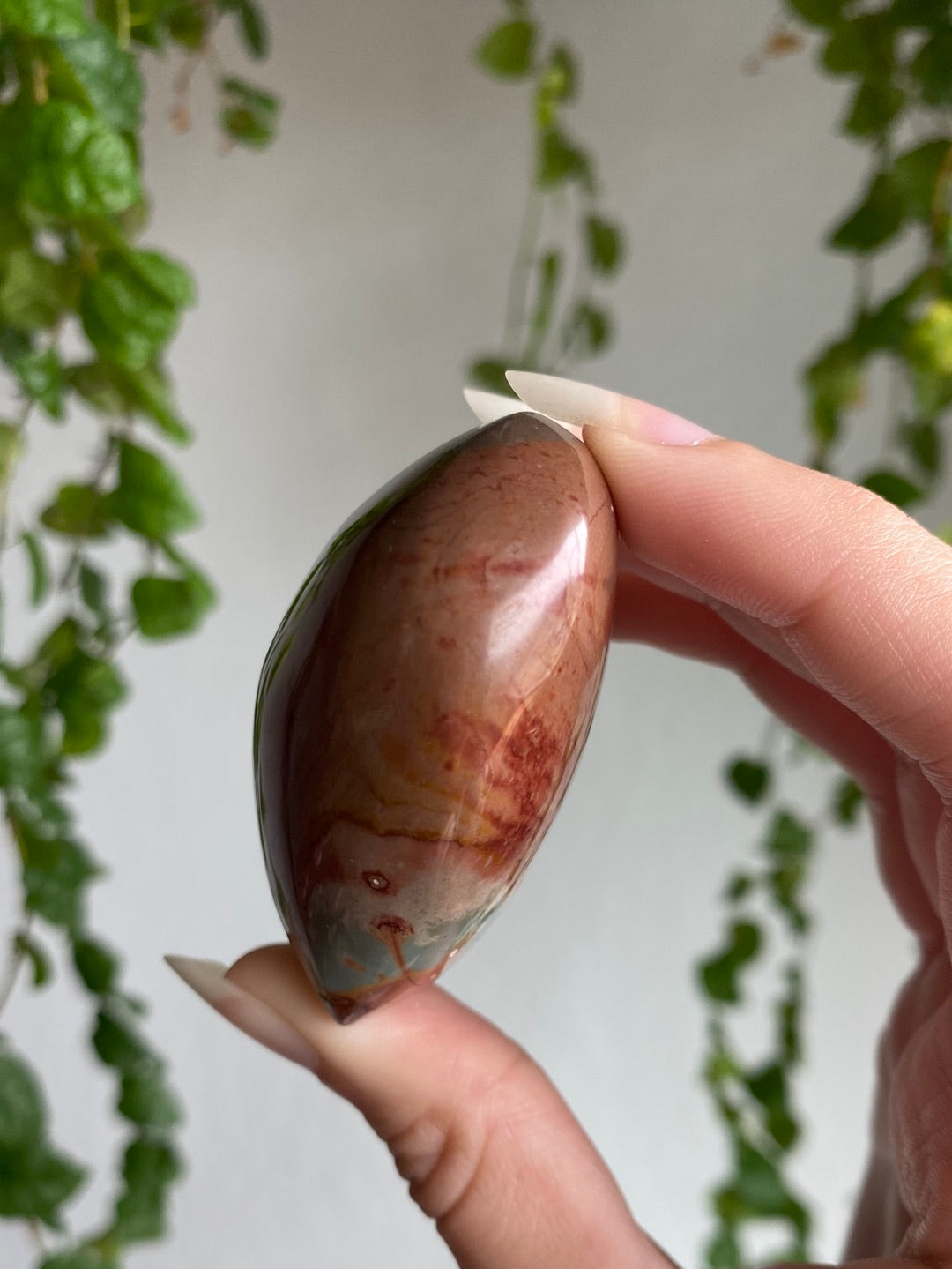 Puffy Polychrome Jasper Heart