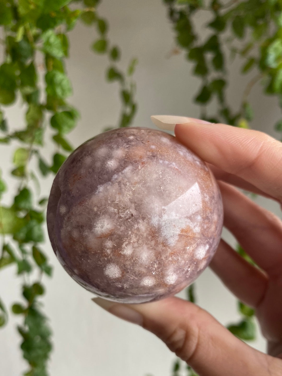 Beautiful Druzy Cave Pink Amethyst & Amethyst Sphere