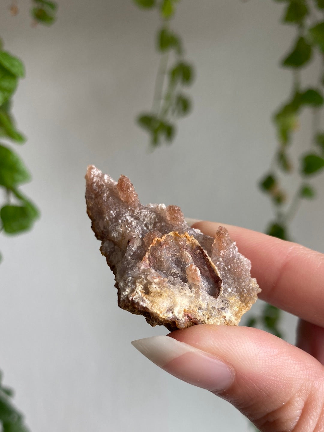Mini Crystalized Pink Amethyst Specimen