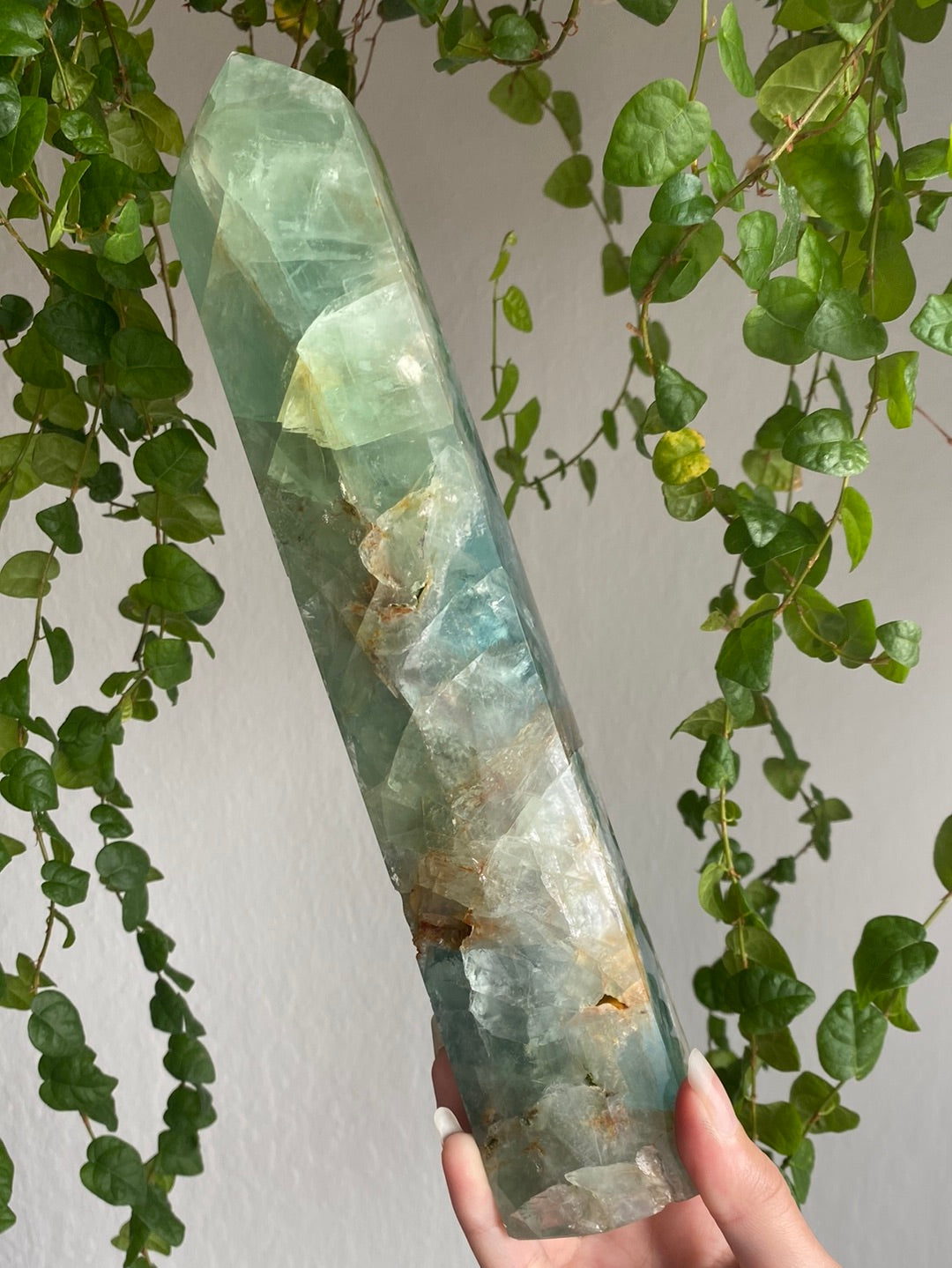 XXL Green/Blue Fluorite Tower