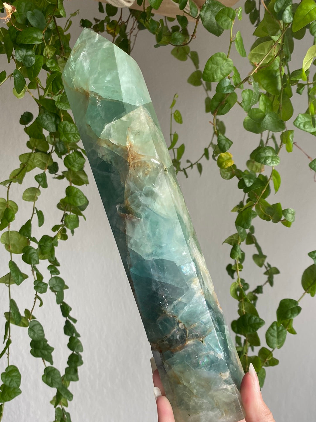 XXL Green/Blue Fluorite Tower