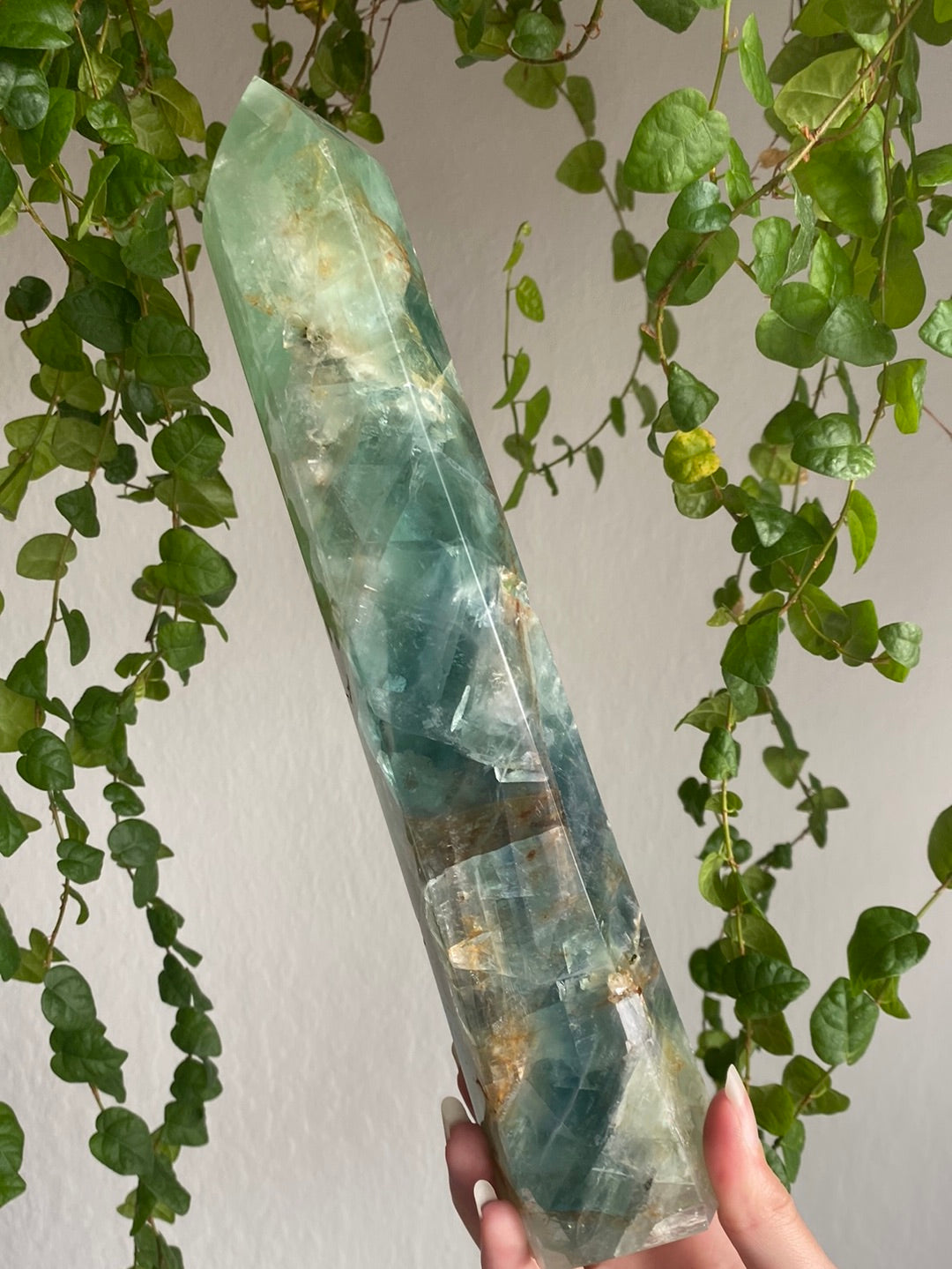XXL Green/Blue Fluorite Tower
