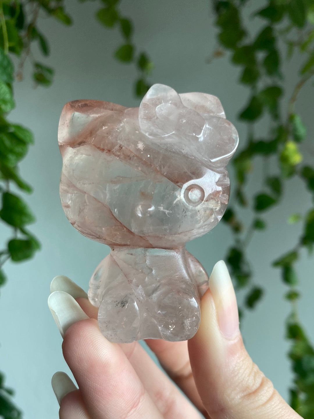 High Quality Fire Quartz Large Hello Kitty
