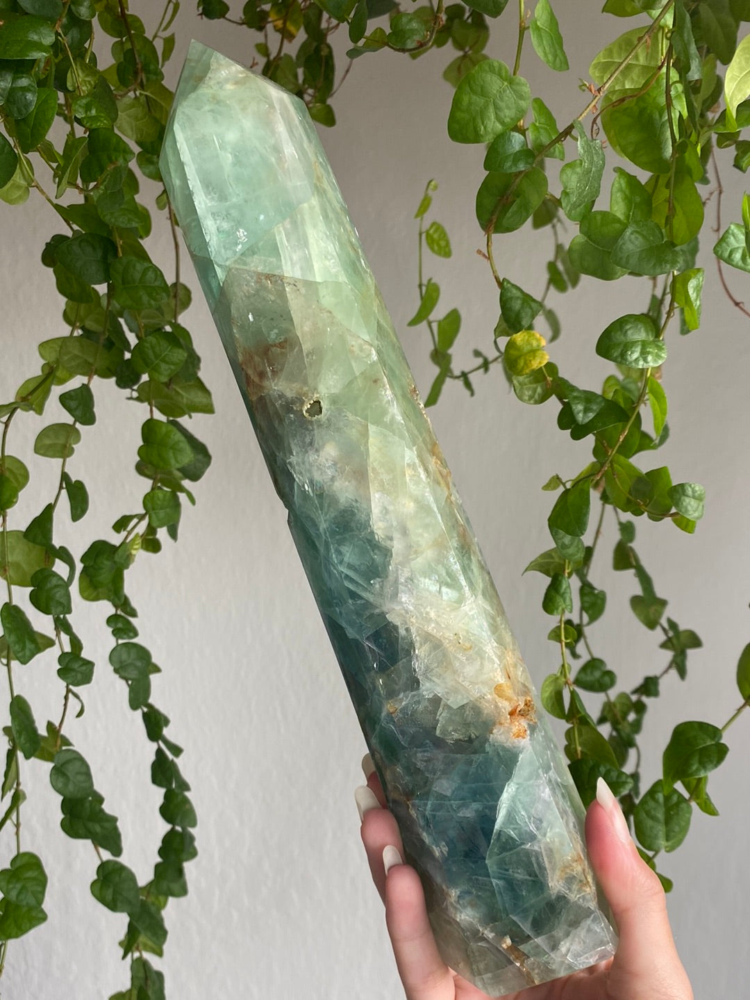 XXL Green/Blue Fluorite Tower