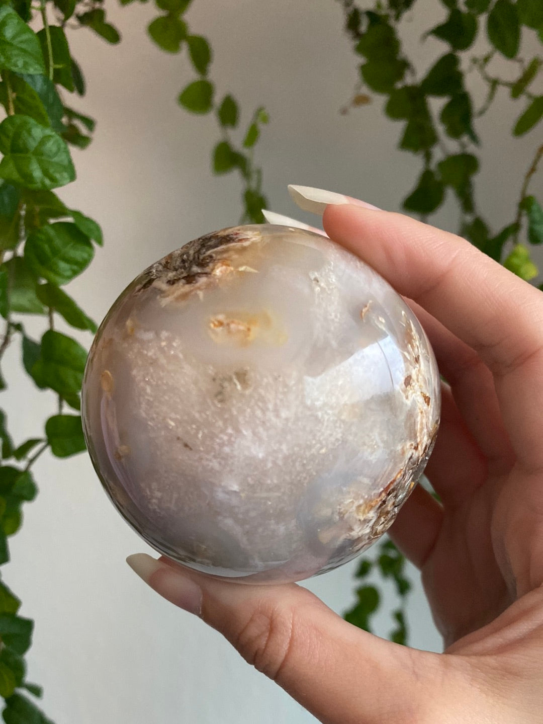 Flower Agate Sphere B