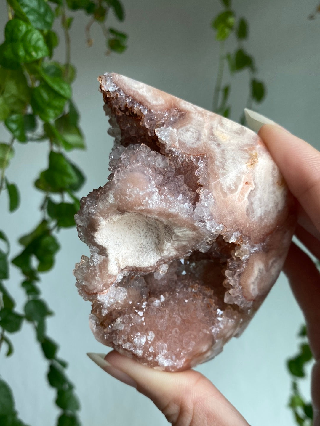 High Quality Druzy Pink Amethyst Druzy Freeform