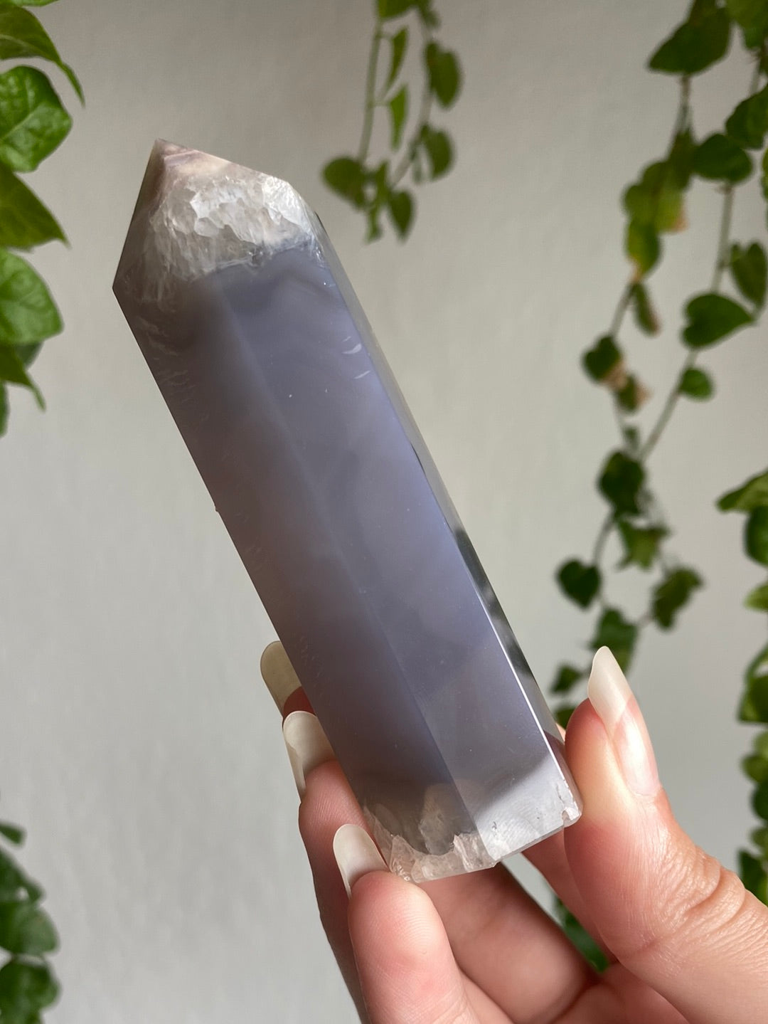 Prasiolite & Agate Tower