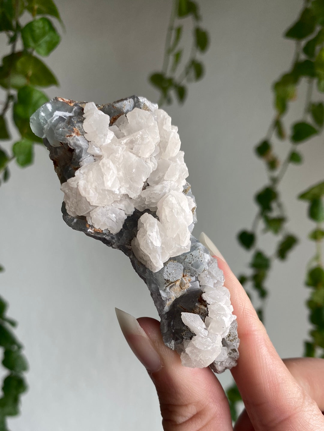Calcite On Fluorite Specimen