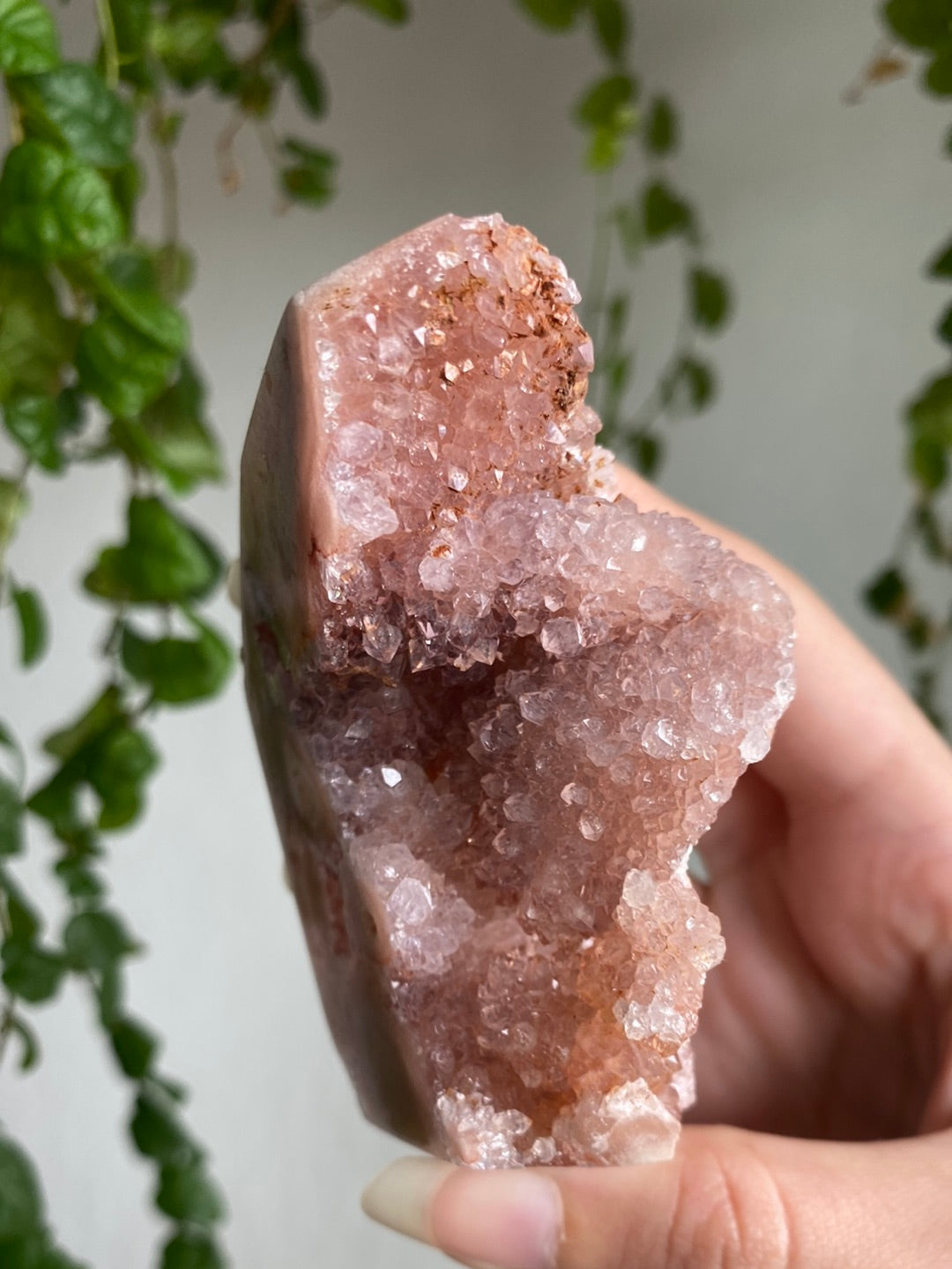 High Quality Druzy Pink Amethyst Druzy Freeform