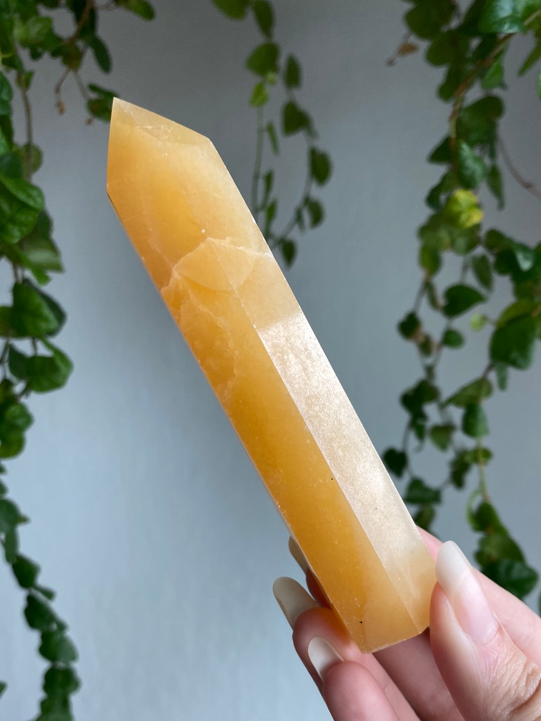 Tall Orange Calcite Tower
