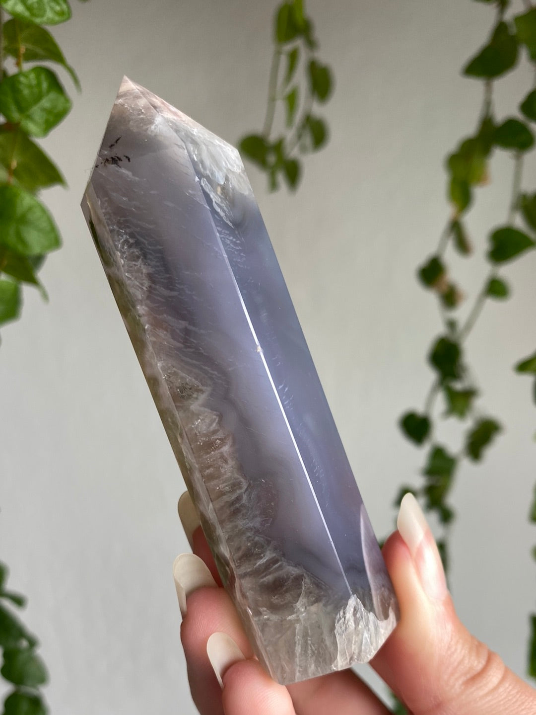 Prasiolite & Agate Tower