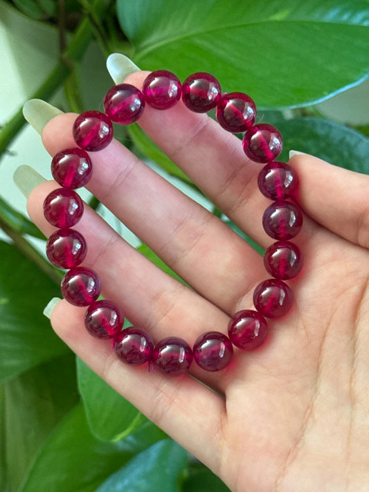 High Grade Mozambique Star Ruby Bracelet - See Vid For Stars