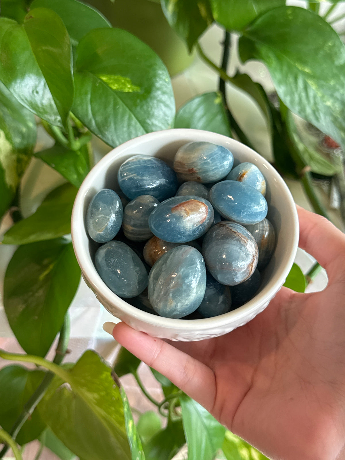 Large Juicy Banded Blue Onyx Tumble