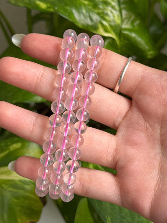 Ice Rose Quartz Bracelet