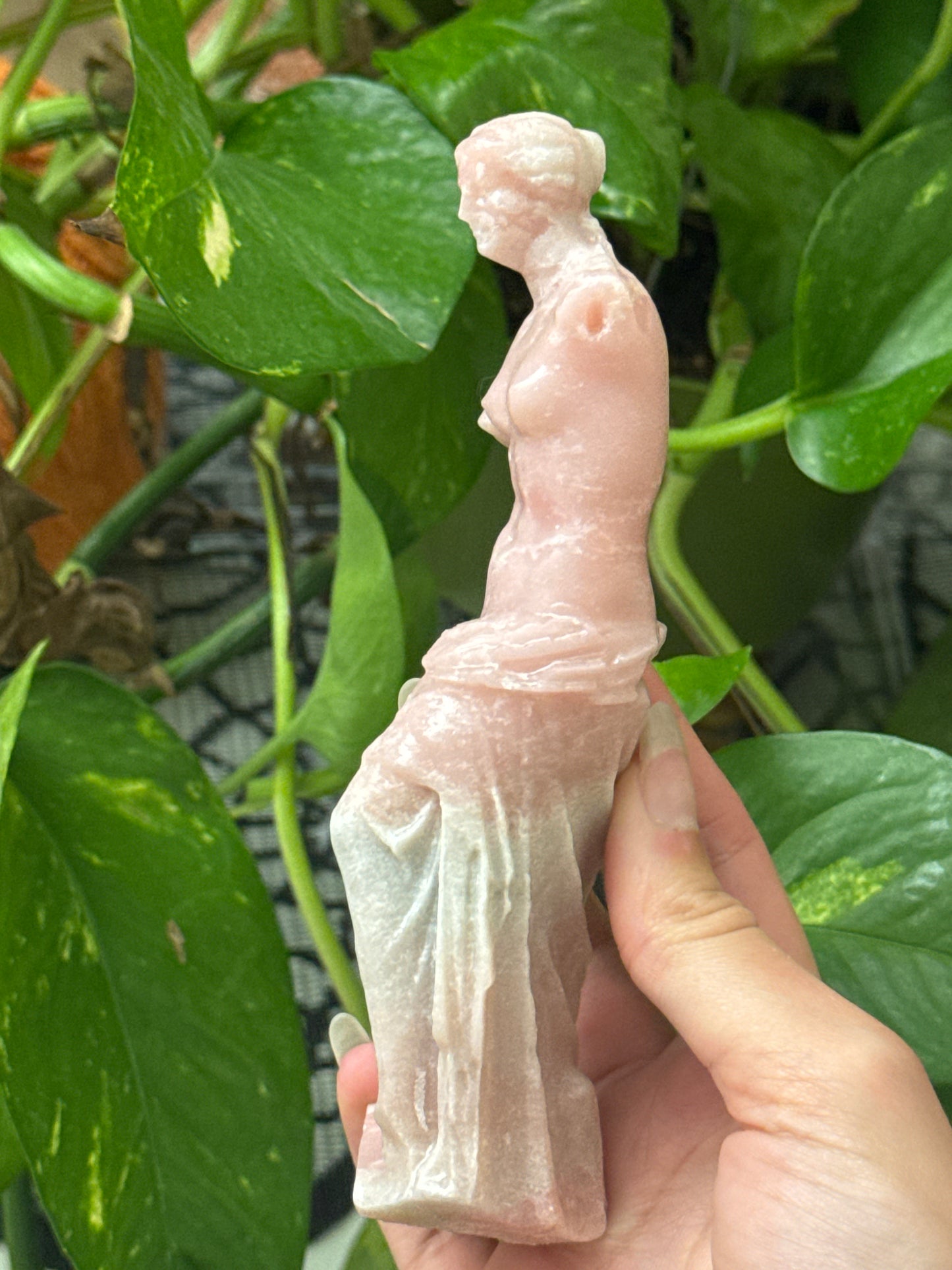 Pink Opal Aphrodite Statue