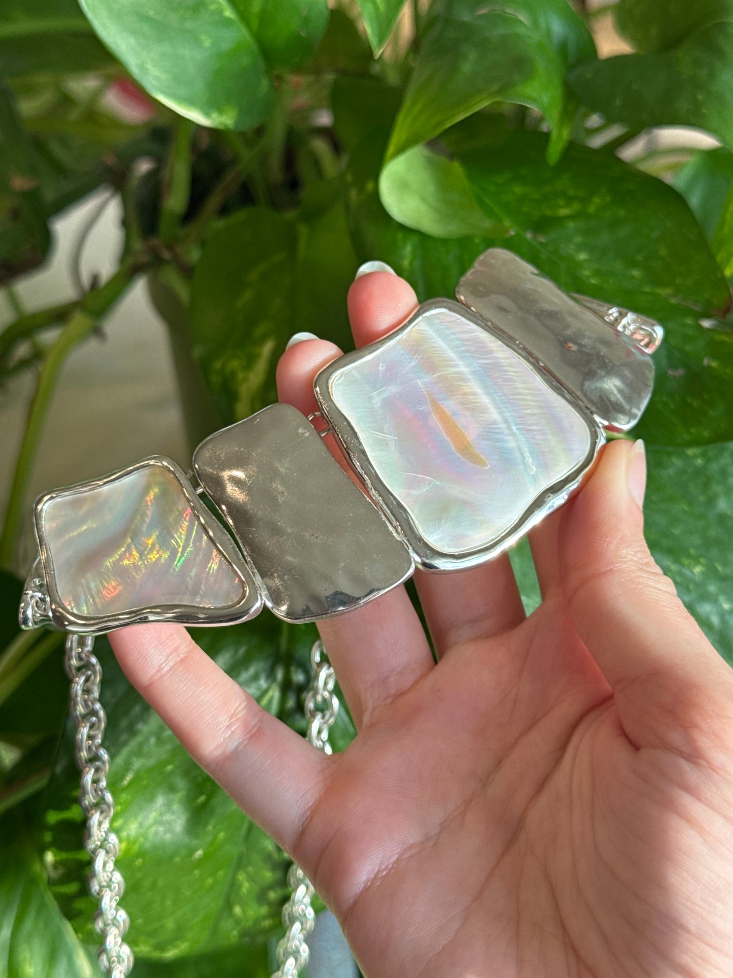 Statement Vintage Abalone Necklace