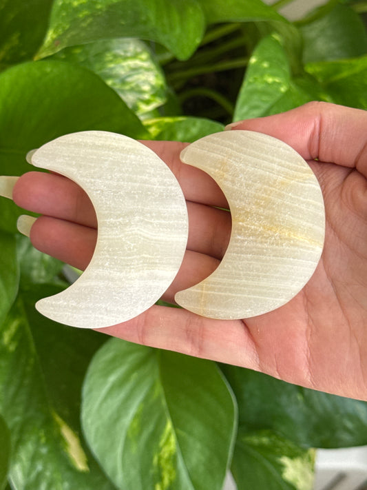 Light Green Onyx Moon