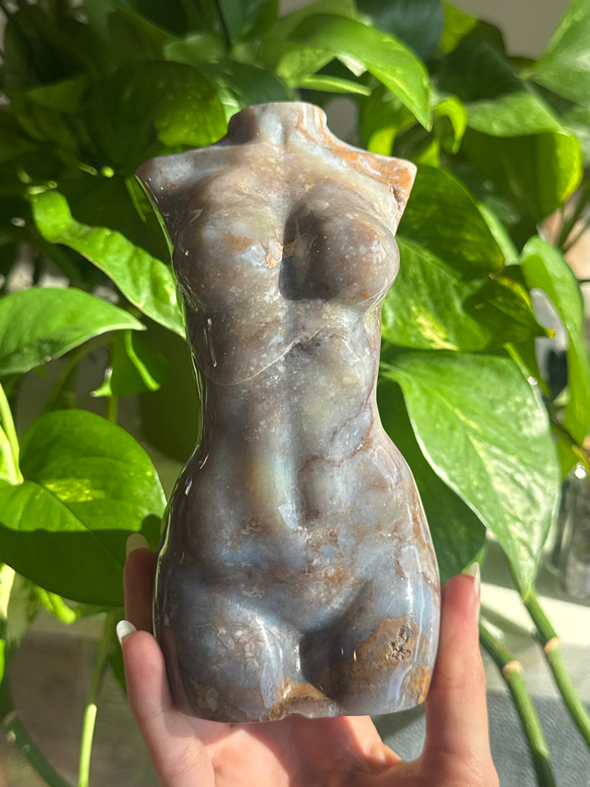 Unique Large Sea Jasper Goddess Body B