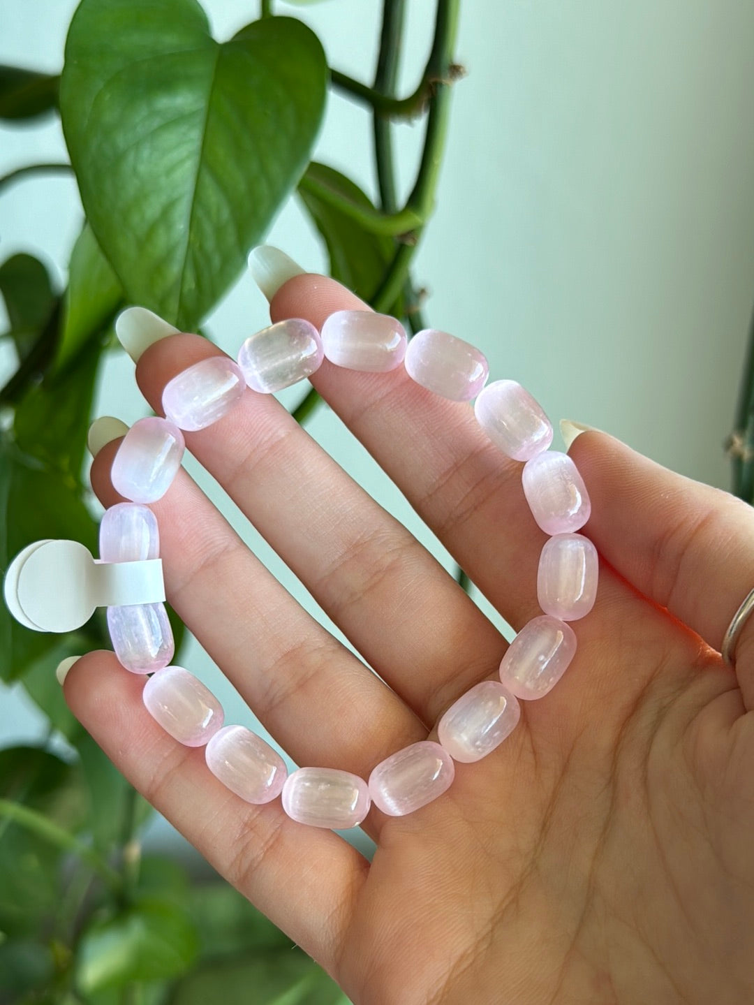 Pink Selenite Bracelet