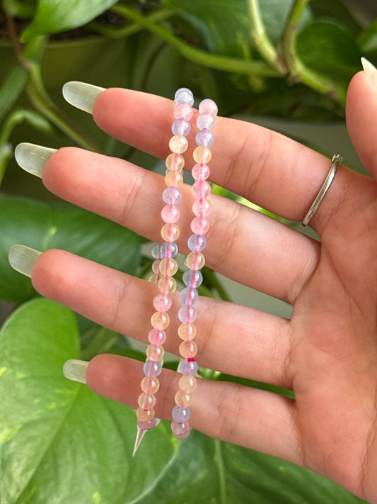 Candy Pastel Agate Dainty Bracelet