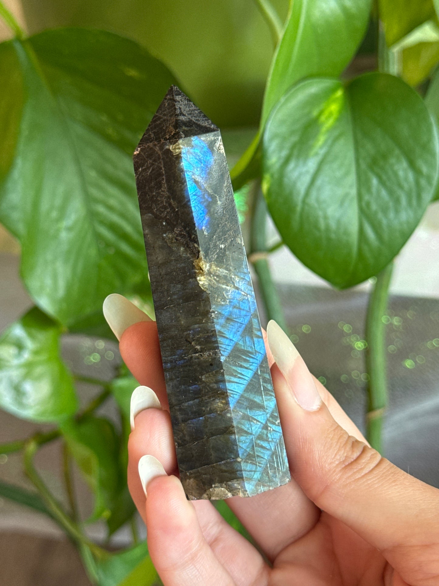 Glittery Labadorite Tower
