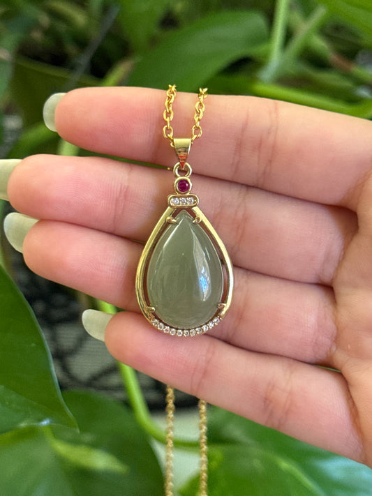 Jade Gold Necklace
