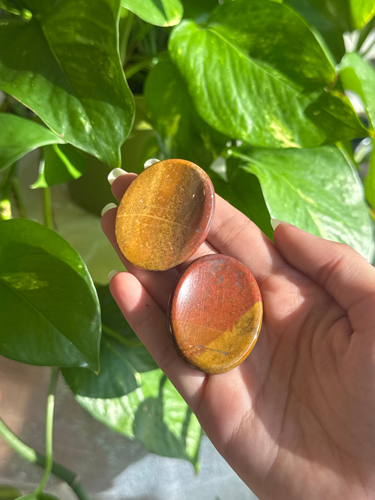 Red/Yellow Jasper Worry Stone