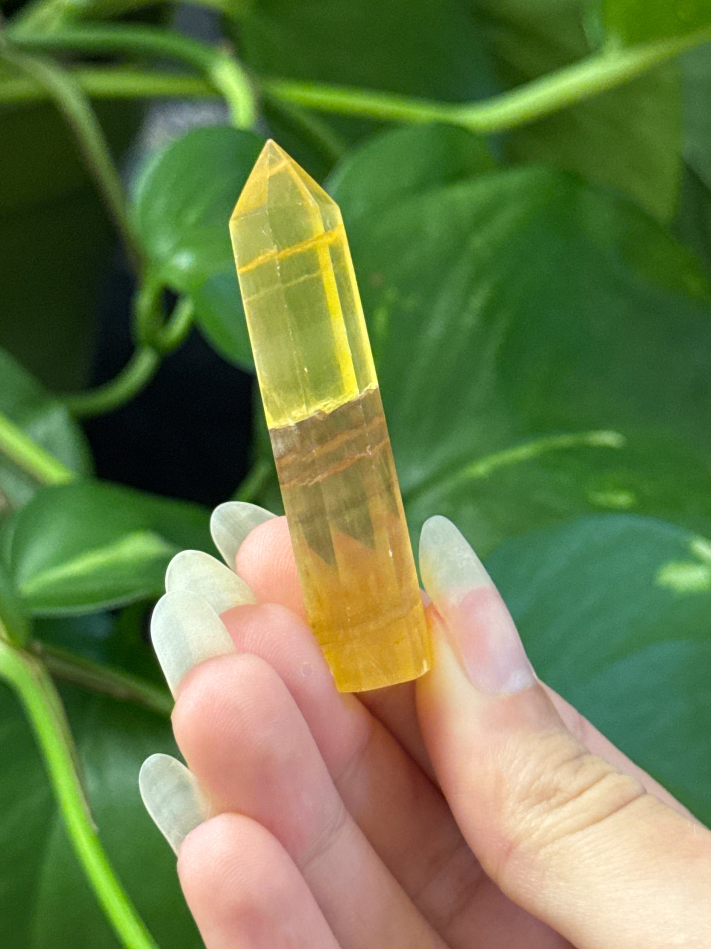 Mini Yellow & Magenta Fluorite Tower