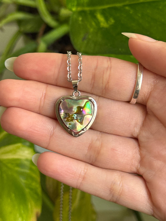 Abalone Heart Necklace