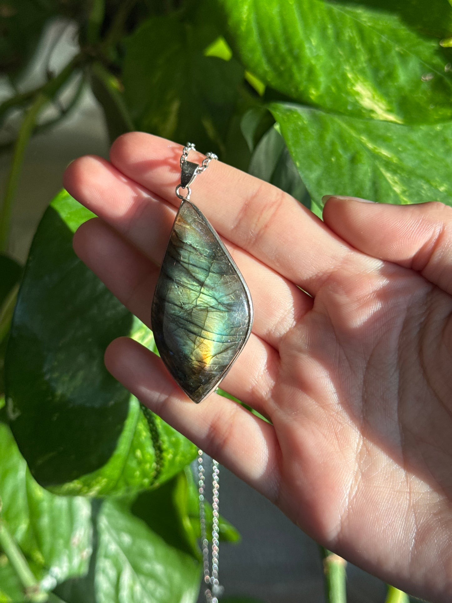 Statement Labradorite Necklace A