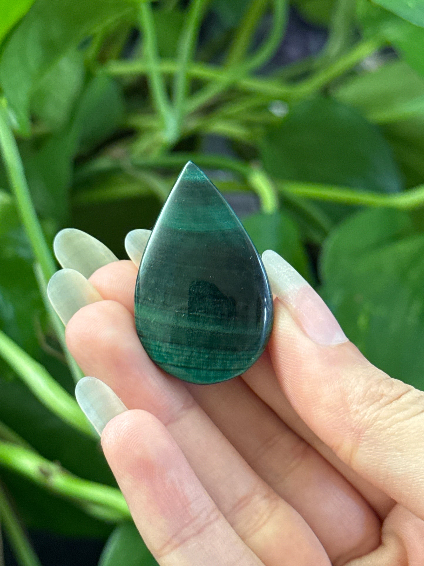 Velvet Malachite Teardrop *see vid for flash*