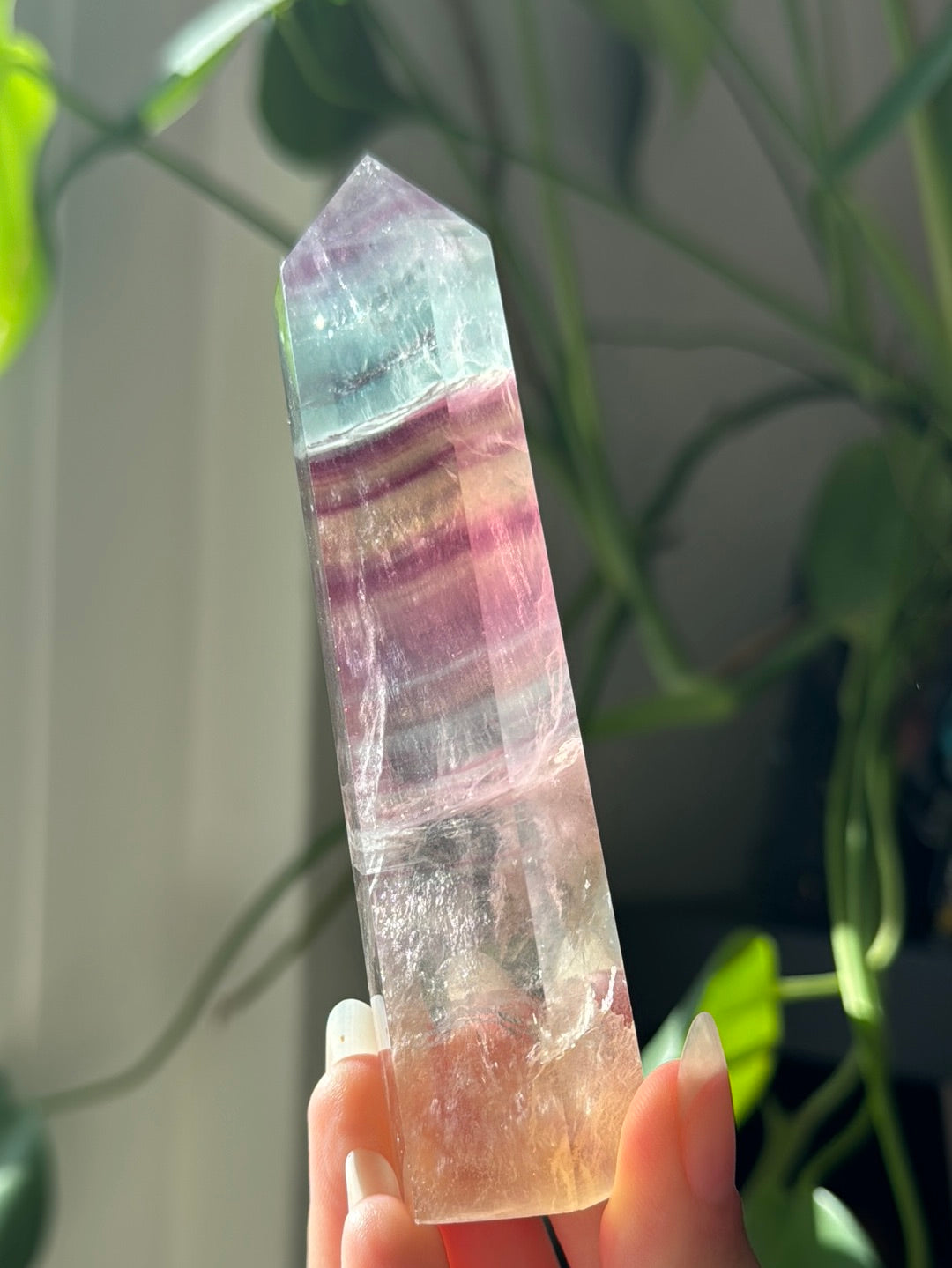 Super Clear Pastel Candy Fluorite Tower
