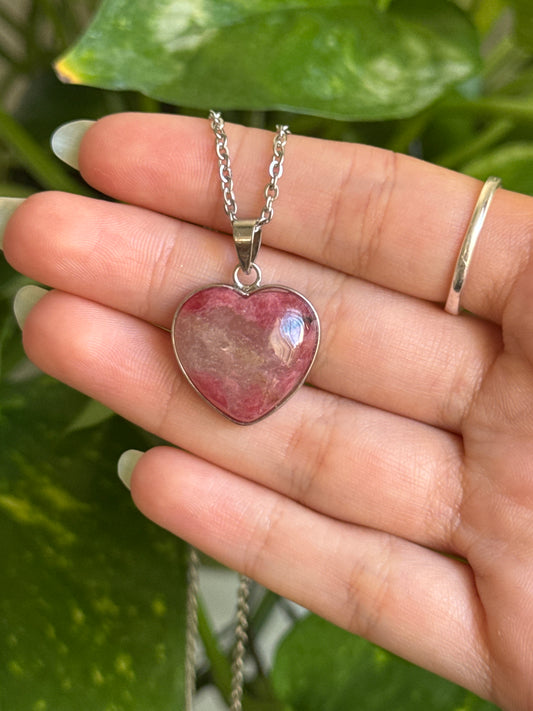 Rhodonite Heart Necklace