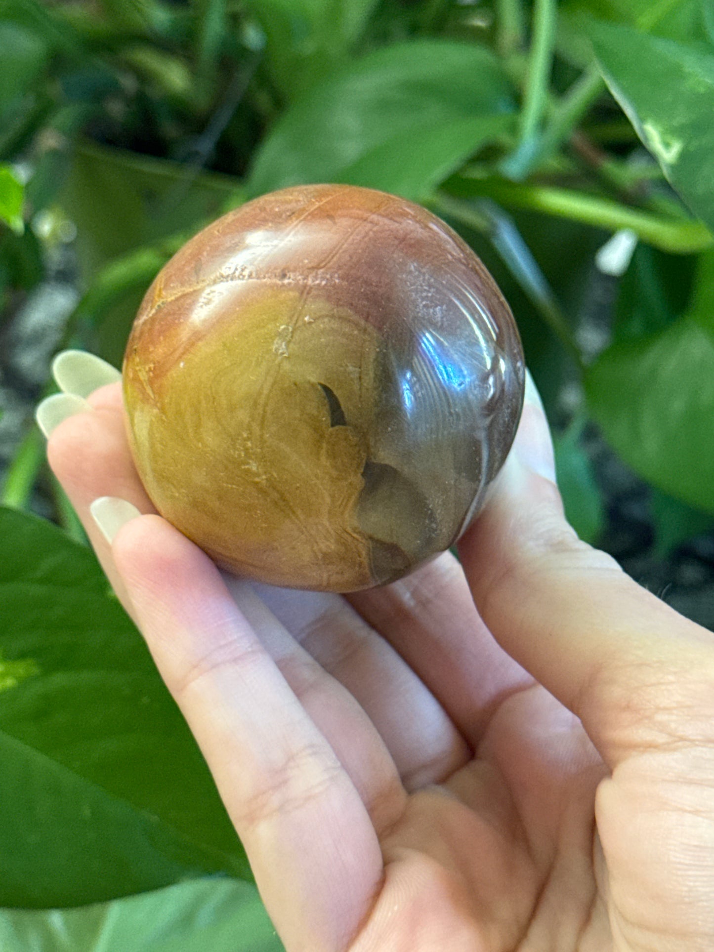 Polychrome Jasper Sphere-like Palmstone