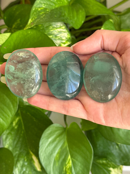 Green Fluorite Palmstone