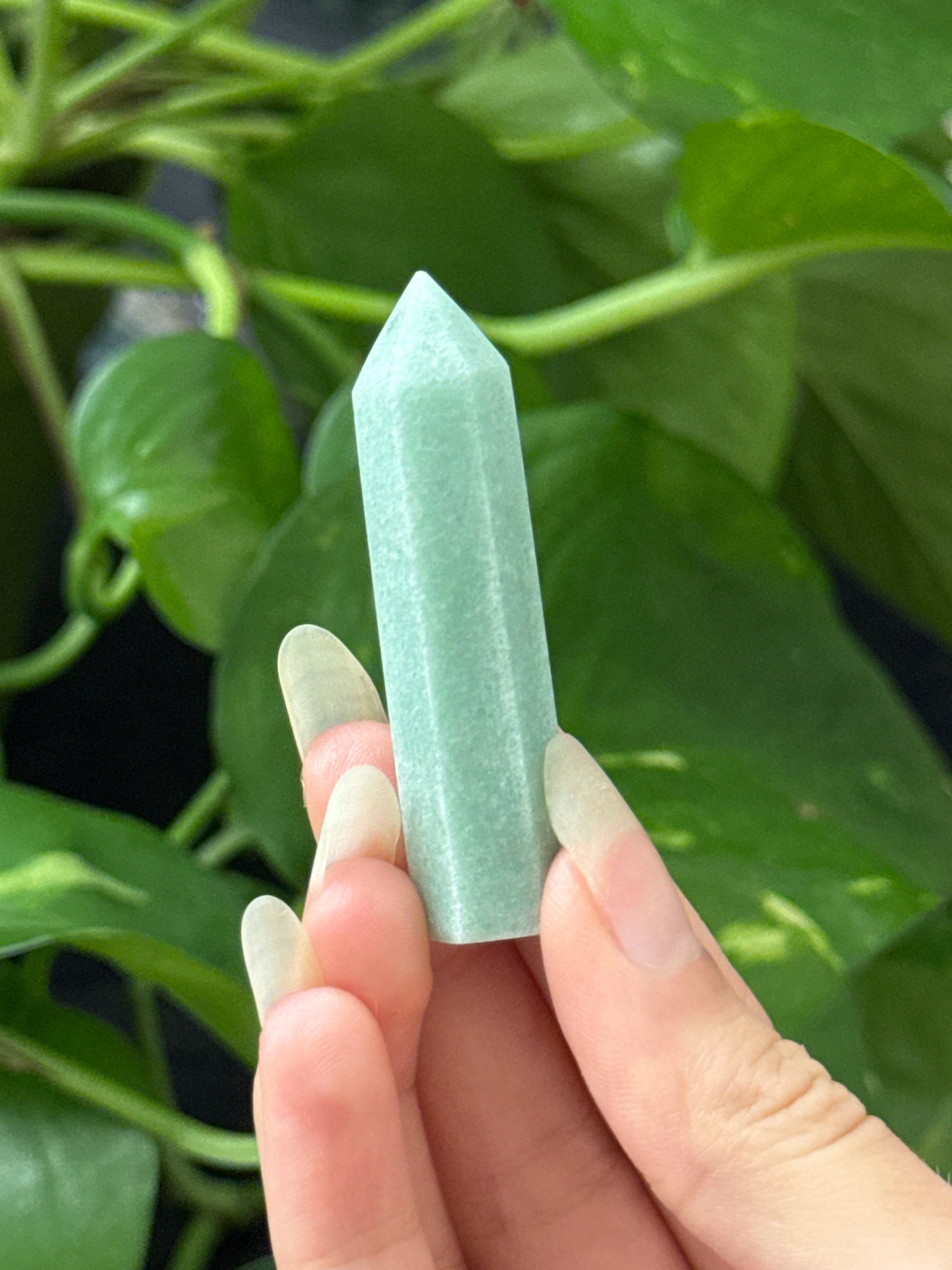 Pastel Green Aventurine Mini Tower
