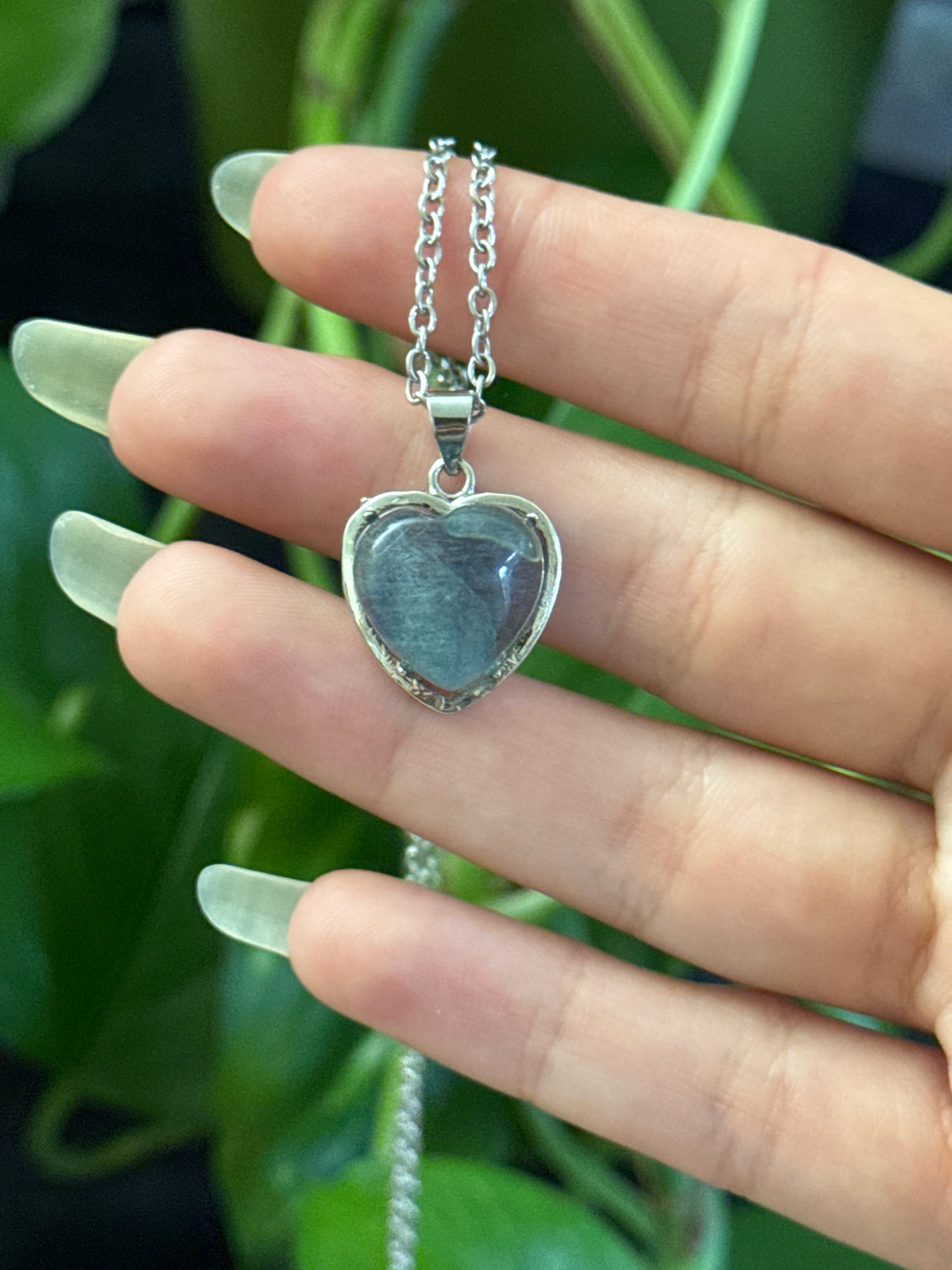 Fluorite Heart Necklace | You Pick